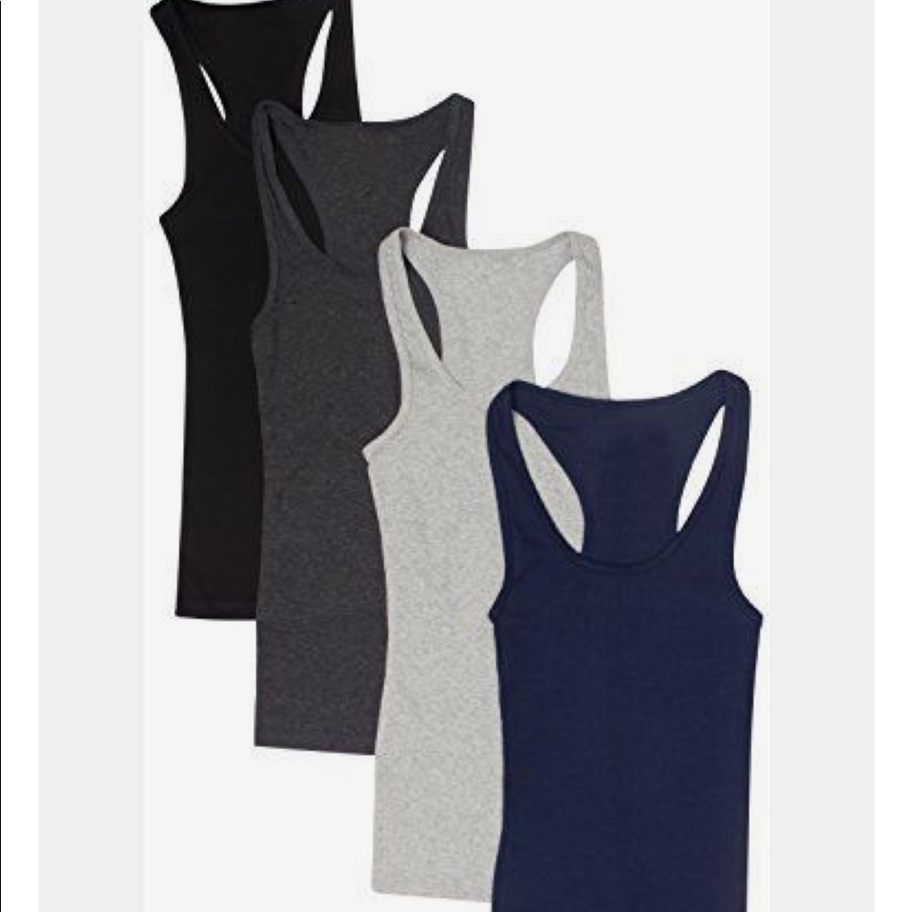 Light Gray Racerback Tank ♡ - Picture 2 of 4